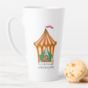 Circus zent meinen Zirkus meinen Affen farbenfrohe Milchtasse