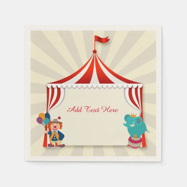 Circus Zent, Performers Serviette (Vorderseite)