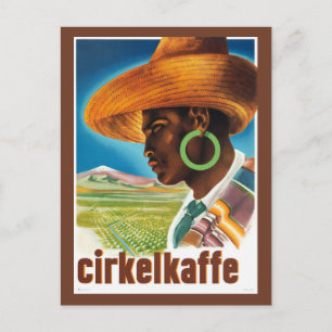 Cirkelkaffe Schweden Vintage-Werbeplakat Postkarte