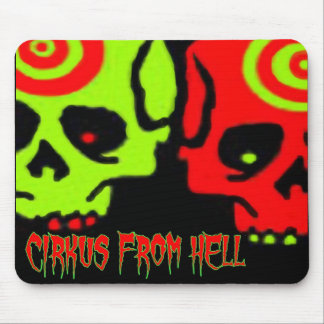 CIRKUS VON DER HÖLLEN-SCHÄDEL-MAUSUNTERLAGE MOUSEPAD