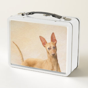 Cirneco dell’Etna Malerei - Niedliche Original Hun Metall Brotdose