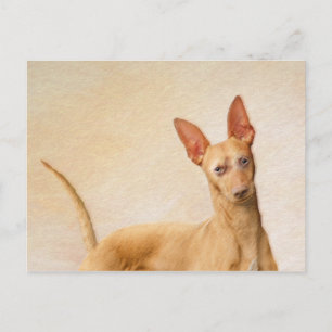 Cirneco dell’Etna Malerei - Niedliche Original Hun Postkarte