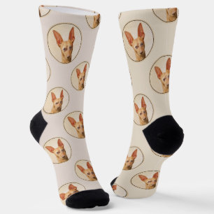 Cirneco dell’Etna Malerei Süße Original-Hunde-Kuns Socken