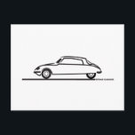 Ciroen DS 21 Pallas Postkarte<br><div class="desc">Illustration von Frank Schuster. Dieser Bereich ist für den Ciroen DS 21 Pallas-Enthusiast. Illustrationen der Ciroen DS 21 Pallas auf verschiedenen Produkten wie T-Shirts,  T - Shirt,  Bekleidung,  Kleidung,  Einladungen und Geschenke.</div>