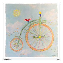 Cirque-Fahrrad-Wanddekal