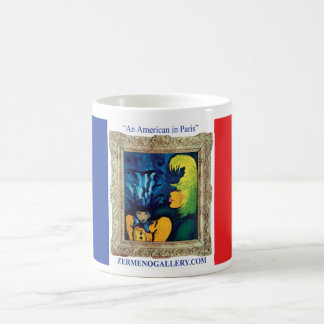 "Cirque Mére und Enfant" entwarfen auf Kaffeetasse