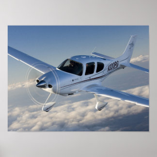 Cirrus oberhalb der Wolken Poster
