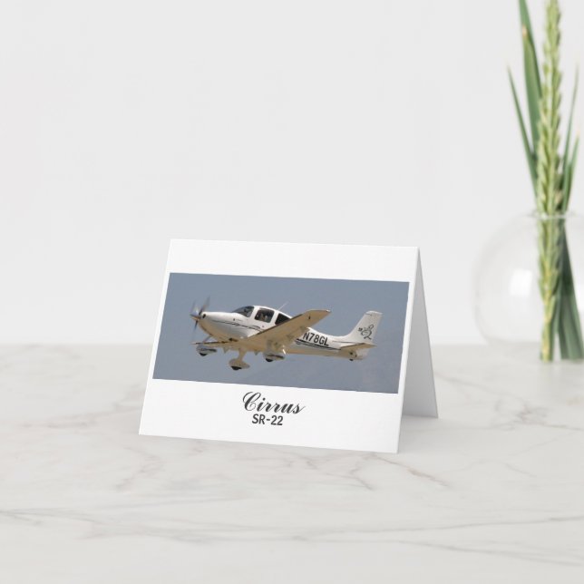 Cirrus SR22 - 2, Cirrus, SR-22 Karte (Vorderseite)