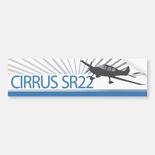 Cirrus SR22 Autoaufkleber (Vorne)