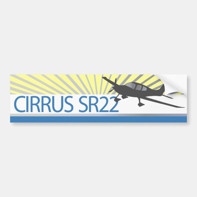 Cirrus SR22 Autoaufkleber (Vorne)