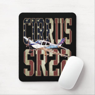 Cirrus SR22 Luftfahrzeuge Vintage Flagge der Verei Mousepad