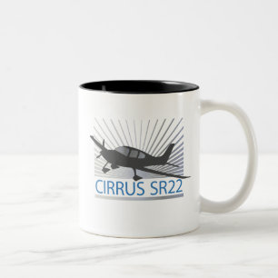 Cirrus SR22 Zweifarbige Tasse