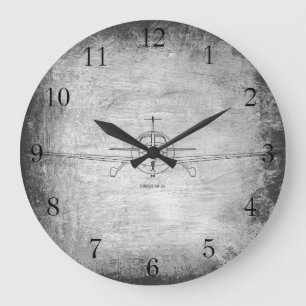 Cirrus SR-22-Flugzeug Große Wanduhr