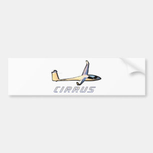 Cirrus-Standard-Segelflugzeug Autoaufkleber