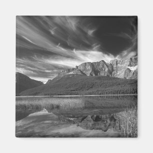 Cirruswolken über dem Waterfowl Lake, Banff Magnet