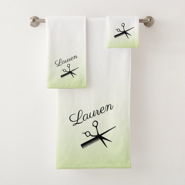 Ciseaux et Peigne Vert (En situation)