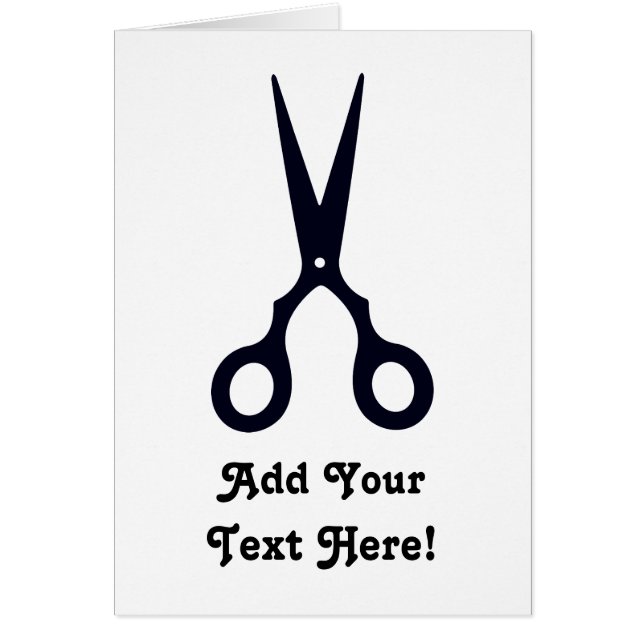 Ciseaux simples noirs de cheveux (Devant)