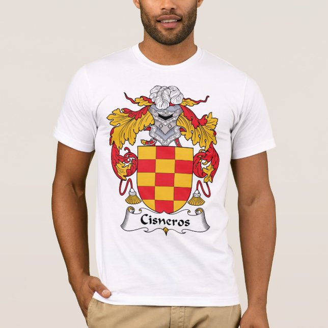 Cisneros-Familienwappen T-Shirt (Vorderseite)