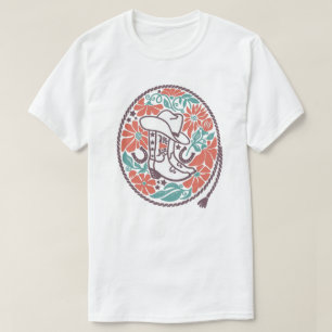 CISV Austin Cowboy Hat, Stiefel & Bull Skull Men T-Shirt