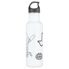 CISV Austin Cowboy Themed Edelstahlflasche