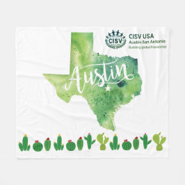 CISV Austin Environmental Green Large Blanked Fleecedecke