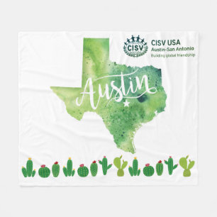 CISV Austin Environmental Green Large Blanked Fleecedecke