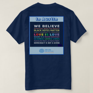 CISV Austin für den Frieden T-Shirt
