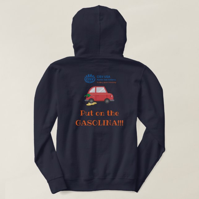 CISV Austin "Gasolina" Energizer Men's Hoodie (Design Rückseite)