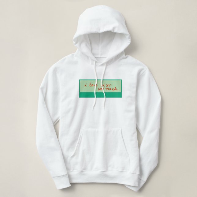 CISV Austin "Ich Liebe CISV so viel." Damen Hoodie (Design vorne)