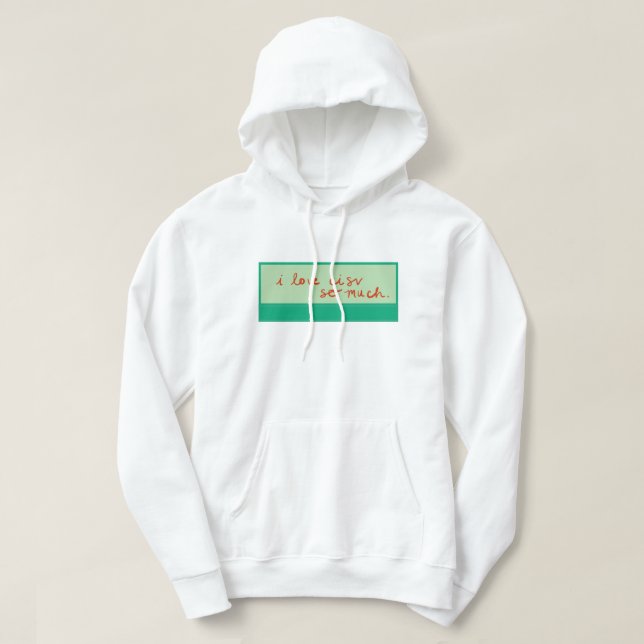 CISV Austin "Ich Liebe CISV so viel." Herren Hoodie (Design vorne)