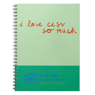 CISV Austin "Ich Liebe CISV so viel." Notizblock