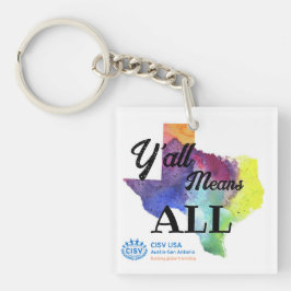 CISV Austin Schlüsselanhänger "Y'all Means All"