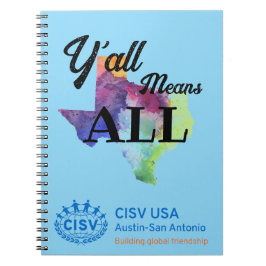 CISV Austin "Y'all Means All" Notizblock