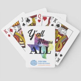 CISV Austin "Y'all Means All" Spielkarten