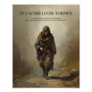 Cita de "El Lazarillo de Tormes" Fotodruck