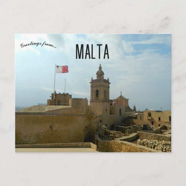 Citadel of Victoria Gozo Island Malta Postkarte (Vorderseite)