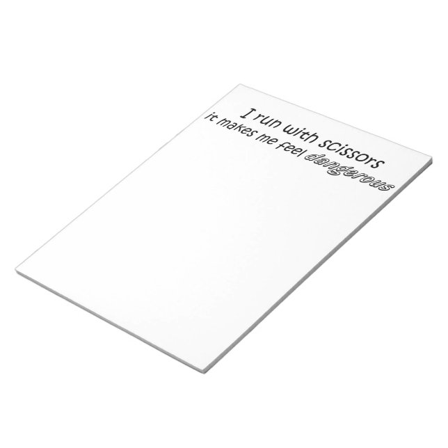 Citation amusante cadeaux blocs-notes unique idée  (Incliné)