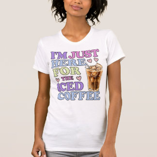 Citation amusante de l'amant de café glacé T-shirt