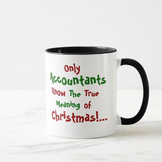 Citation célèbre de Noël du comptable Mug (Droite)