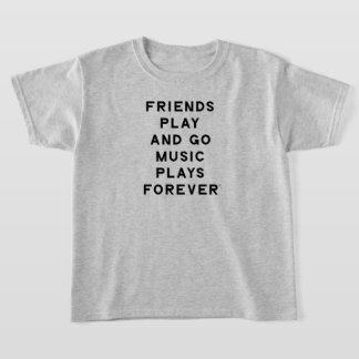 Citation d'amis et de musique T-shirt de filles