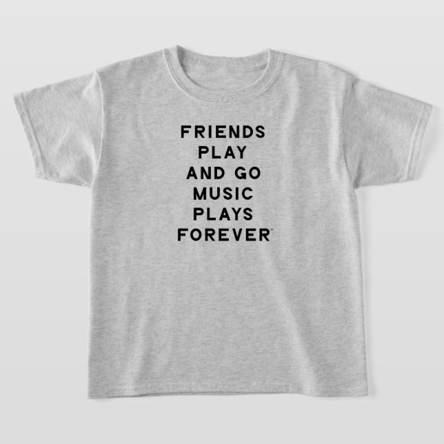 Citation d'amis et de musique T-shirt de filles (Poser)