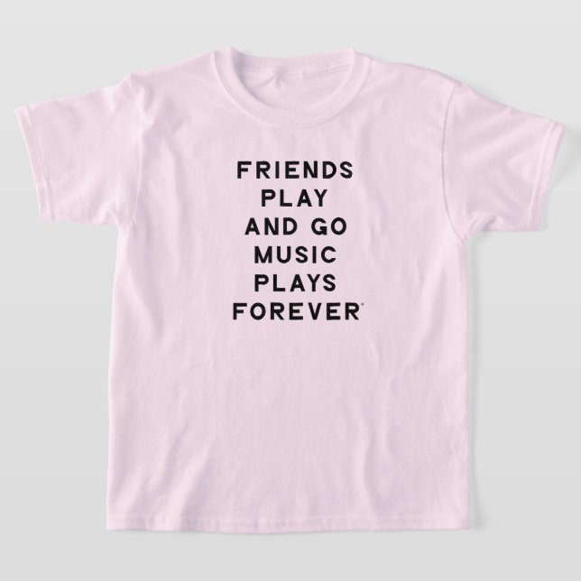 Citation d'amis et de musique T-shirt de filles (Poser)