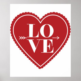 Citation d'amour moderne Art tendance affiche élég