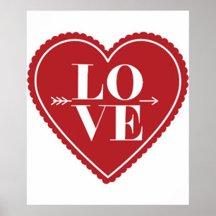 Citation d'amour moderne Art tendance affiche élég