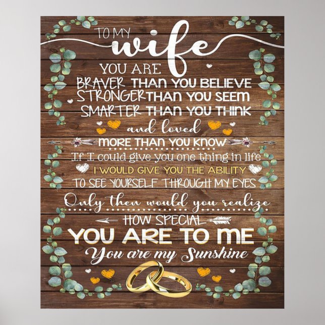 Citation D'Amour Pour La Femme | Décoration de la  (Devant)
