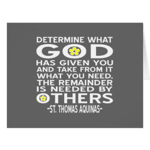 Citation d'Aquinas Déterminez ce que Dieu vous a d