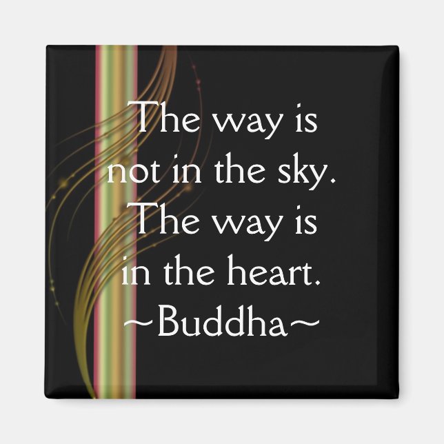 Citation de bouddha ~ Magnet de motivation (Devant)
