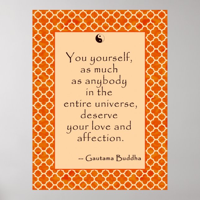 Citation De Bouddha Vous Aimez.... sur les affiche (Devant)