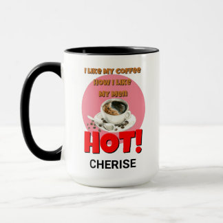 Citation de café drôle personnalisée Mug