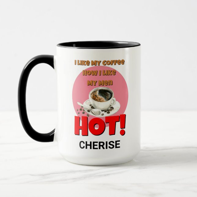 Citation de café drôle personnalisée Mug (Gauche)